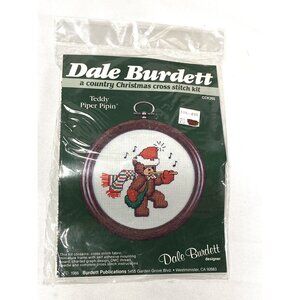 new dale burdett cross stitch kit CCK265 bear playing music